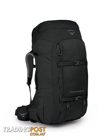 Osprey Farpoint Trek 75L Mens Travel Backpack - Black - OSP0835-Black