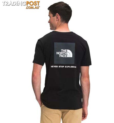 The North Face Box NSE Mens Short Sleeve T-Shirt - TNF Black - XL -...