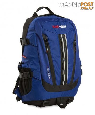 Black Wolf Explorer 35L Daypack Backpack - Blue - 2230-Blue