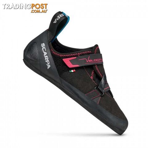 Scarpa Velocity Womens Climbing Shoes - Black/Raspberry - 9 - SCA20070-Black-Rasp-41