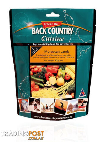 Back Country Cuisine Freeze Dried Meal - Moroccan Lamb - Small - BC522