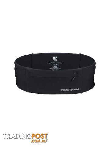 Nathan The Zipster Training Waist Belt - Black - XS - NS7702-0251-31