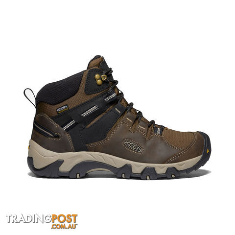 Keen Steens Leather WP Mens Waterproof Hiking Boots - Canteen Black - US 12 -...