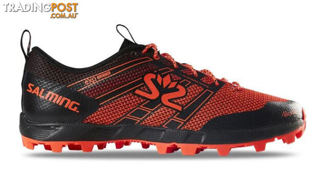 Salming Elements 3 Mens Trail Running Shoes - Black/New Orange - US11.0 -...