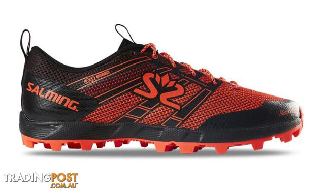 Salming Elements 3 Mens Trail Running Shoes - Black/New Orange - US12.0 -...