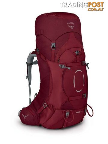Osprey Ariel 55 Womens Hiking Backpack - Claret Red - M/L -...
