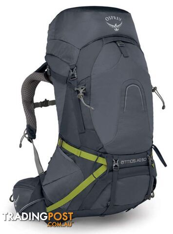 Osprey Atmos AG 50L Hiking Backpack - Abyss Grey-L - OSP0714-AbyssGrey-L