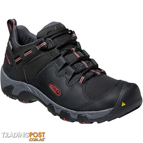 Keen Steens Mens Waterproof Hiking Shoes - Black Bossa Nova - US 8H -...