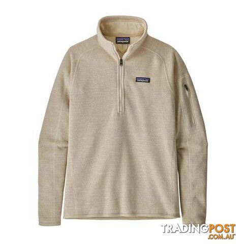 Patagonia Better Sweater 1/4 Zip Womens Fleece Jacket - Oyster White - XS -...