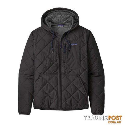 Patagonia Diamond Quilted Bomber Mens Insulated Hoody - Black - L - 27610-BLK-L
