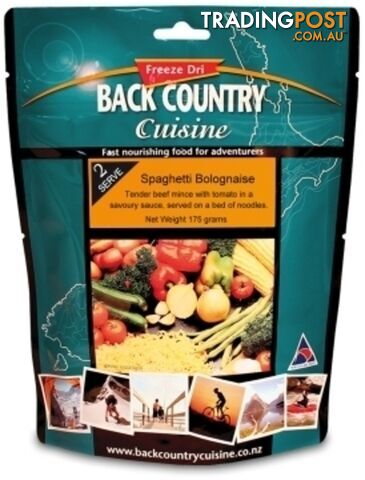 Back Country Cuisine Freeze Dried Food Spaghetti Bolognaise - Regular - BC519