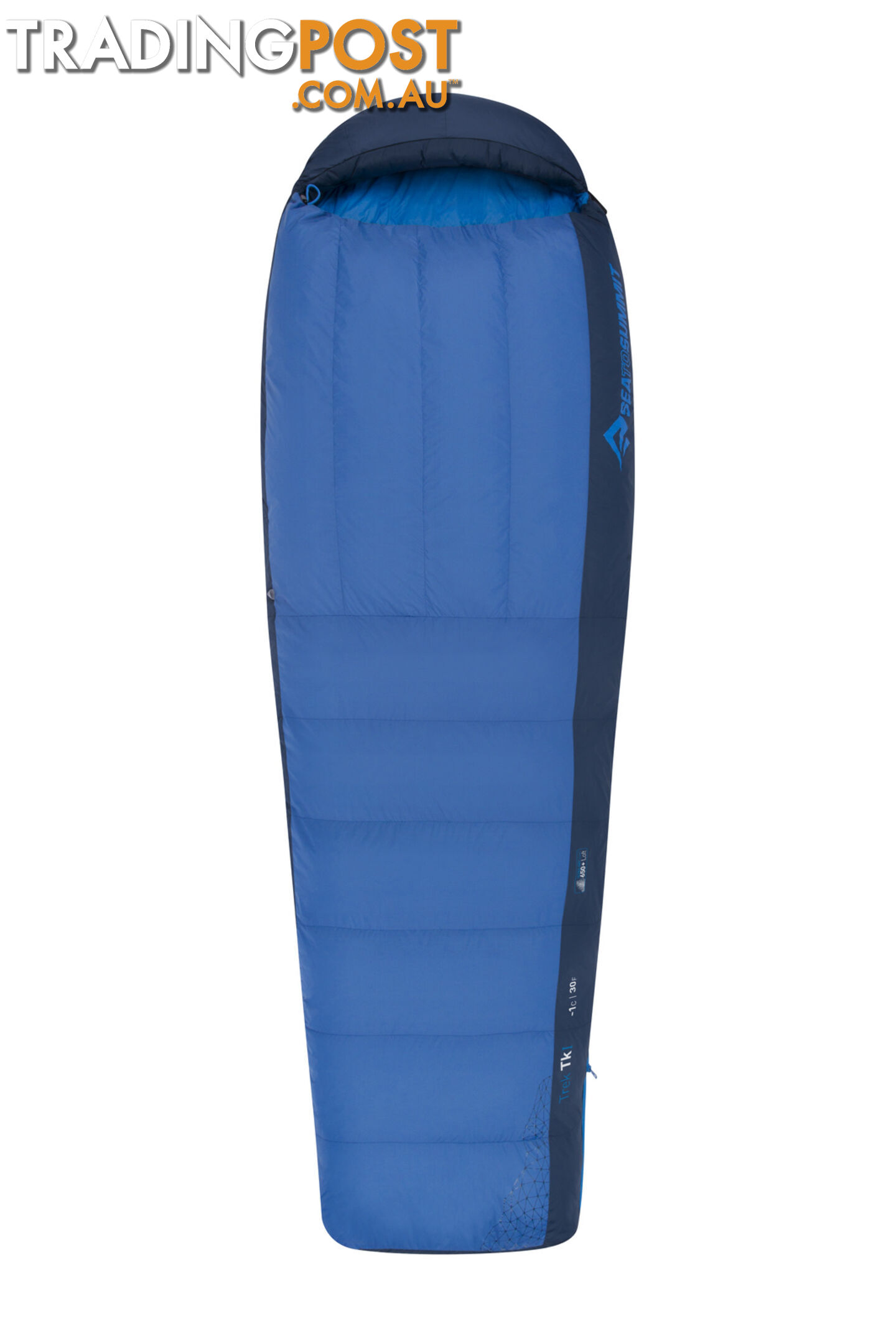 Sea to Summit Trek 1 TkI Down Sleeping Bag - Regular Wide - Blue - ATK1-RW