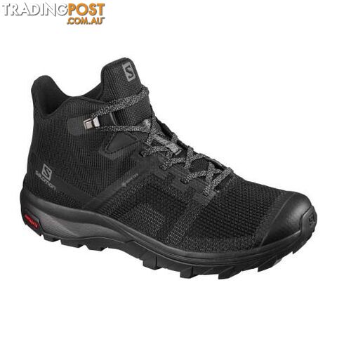 Salomon Outline Prism Mid GTX Womens Hiking Shoes - Black/Qush - 9US -...
