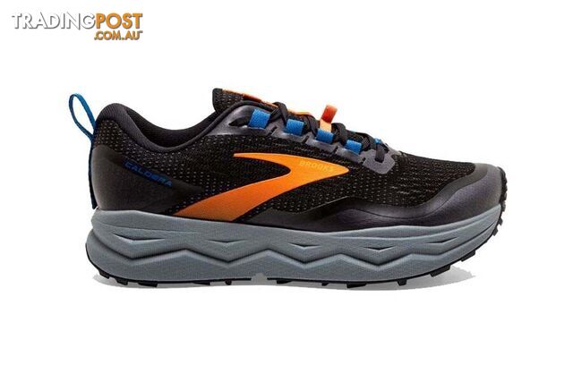 Brooks Caldera 5 Mens Trail Running Shoes - Black/Orange/Blue - 13US -...