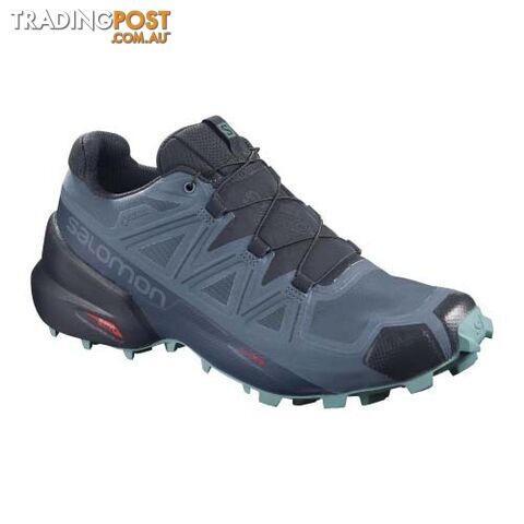 Salomon Speedcross 5 GTX Womens Trail Running Shoes - Copen Blue/Navy - 7.5US -...