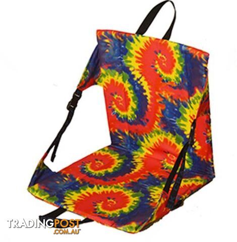 Crazy Creek Original Lightweight Packable Hiking Chair - Tie Dye - 1020-243