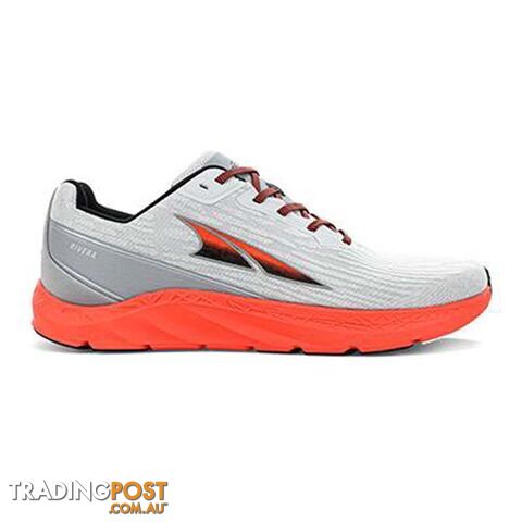 Altra Rivera Mens Road Running Shoes - Gray/Orange - 8.5US - AL0A4VQL280-085