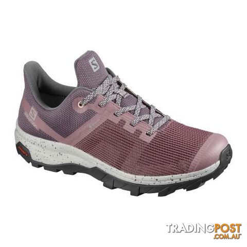 Salomon Outline Prism GTX Womens Hiking Shoes - Flint/Ebony/Tropical Peach -...