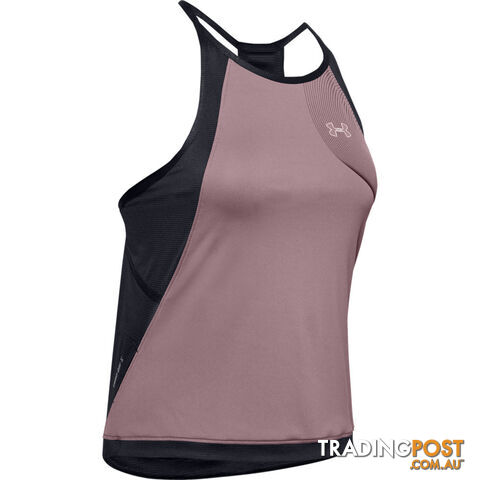Under Armour Qualifier Iso-Chill Womens Running Singlet - Pink - MD -...