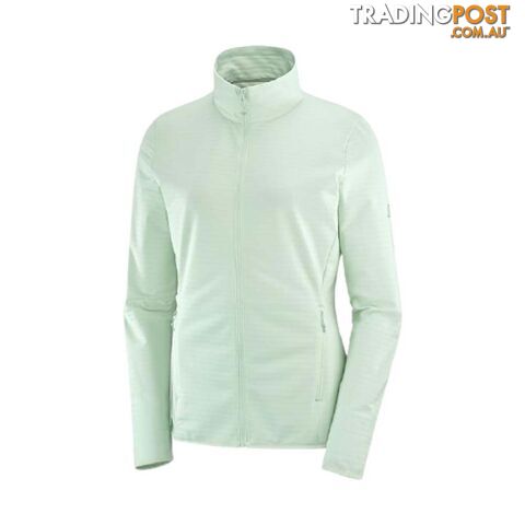Salomon Outrack Full Zip Mid Womens Lightweight Fleece Jacket - BLACK - S - LC1358200-S - photo 2 of 2