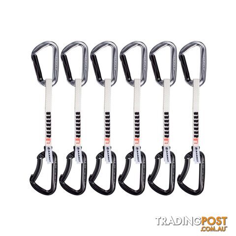 Mammut Nordwand Key Lock Quickdraws - Silver/Black - 15cm - 6 Pack - 2040-01722-31261-15