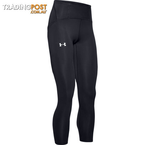 Under Armour Qualifier Speedpocket Perforated Crop Womens Capris - Black- SM -...