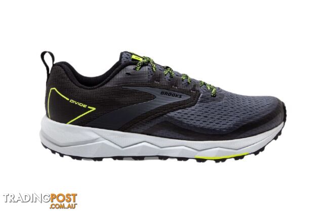 Brooks Divide 2 Mens Trail Running Shoes - Black/Ebony/Nightlife - 11.5US - 1103551D-029-115