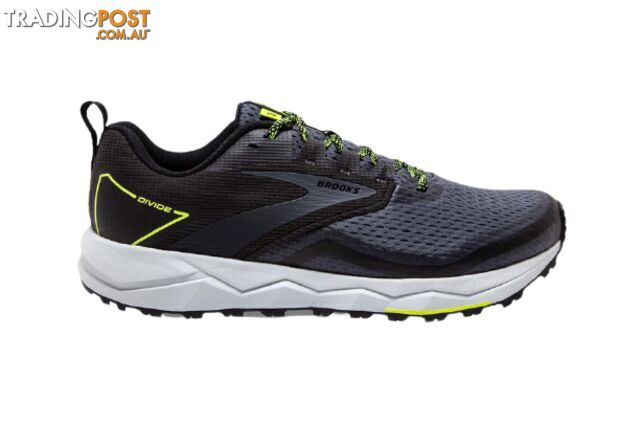 Brooks Divide 2 Mens Trail Running Shoes - Black/Ebony/Nightlife - 11.5US - 1103551D-029-115