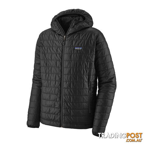 Patagonia Nano Puff Mens Insulated Hoody - Black - L - 84222-BLK-L