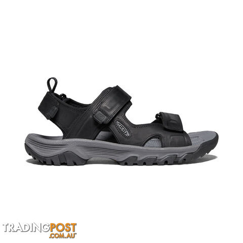 Keen Targhee III Open Toe Mens Hiking Sandals - Black Grey - US 9H - 1022422-9H