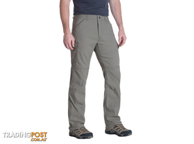 Kuhl Renegade Cargo Convertible Mens Hiking Pants - 32L - Khaki - 33 -...