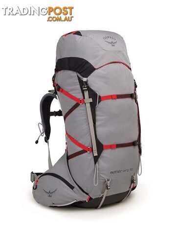 Osprey Aether Pro 70L Lightweight Hiking Backpack - Kepler Grey-L - OSP0712-KeplerGry-L