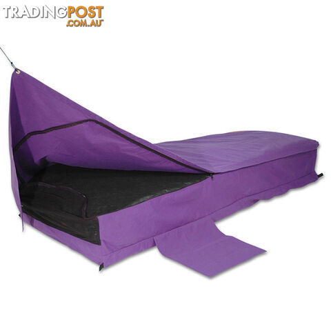 Sahara Traveller Deluxe King Single Traditional Swag & Bag - Purple -...
