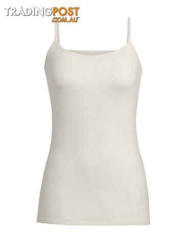 Icebreaker Siren Womens Merino Cami - Snow - L - 103193101L