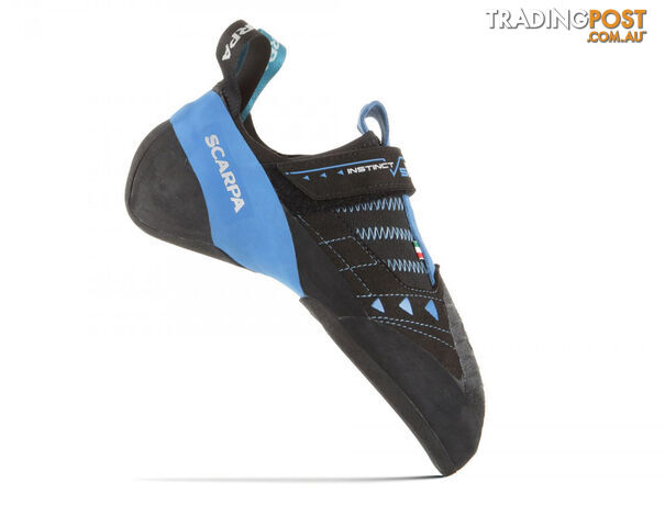 Scarpa Instinct VSR Mens Climbing Shoes - Black-Azur - EU38 / US6 - SCA20047-38