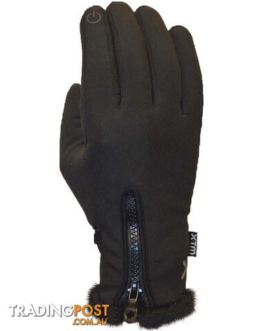 XTM Nina Soft Shell Ladies Glove - Black - L - EL008-BLK-L