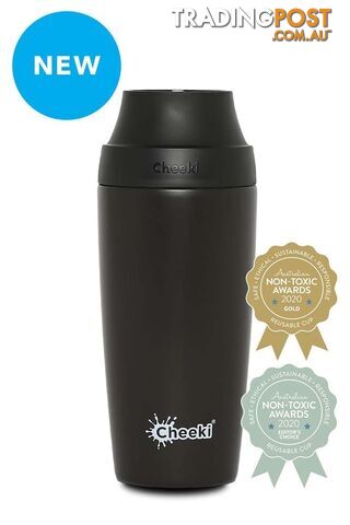 Cheeki Reusable Insulated Coffee Mug - 450ml - Chocolate - OCM450CH1