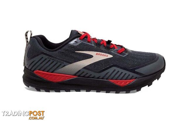 Brooks Cascadia 15 GTX Mens Trail Running Shoes - Black/Ebony/Red - 8.5 -...
