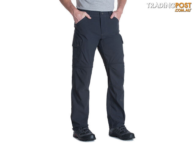 KUHL Renegade Cargo Convertible Mens Pant - 30L - Koal - 34 - KUH00092-Koal-34