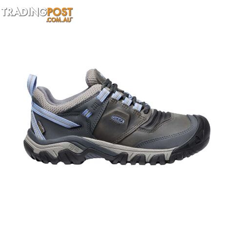 Keen Ridge Flex WP Womens Hiking Shoes - Steel Grey Hydrangea - 10 - 1024923-10