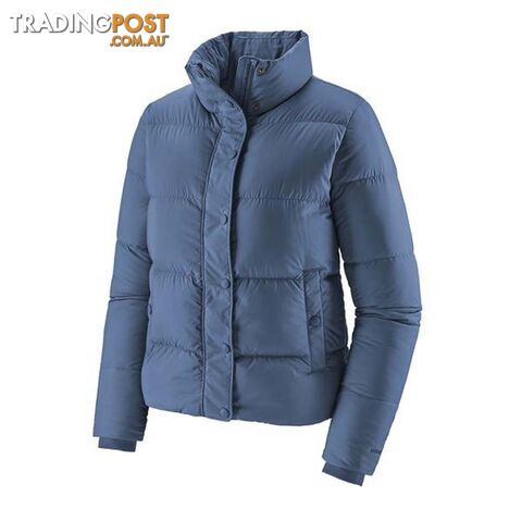 Patagonia Silent Down Womens Insulated Jacket - Woolly Blue - M - 27935-WOBL-M
