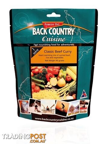 Back Country Freeze Dried Food Classic Beef Curry - Small - BC404