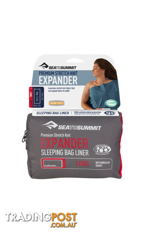 Sea to Summit Expander Sleeping Bag Liner - Long - Navy Blue - AEXPLONGNB