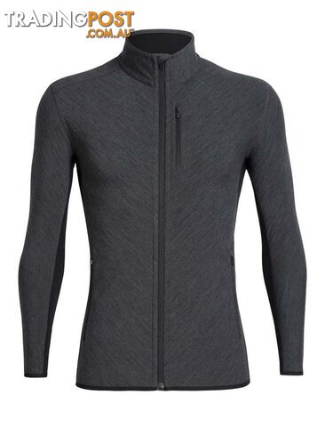 Icebreaker RealFleece Merino Descender LS Zip Mens Fleece Jacket - Jet...
