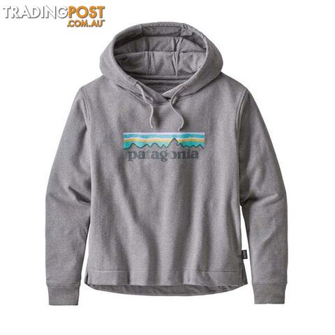 Patagonia Pastel P-6 Logo Uprisal Womens Fleece Hoody - Gravel Heather - L -...