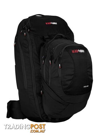 Black Wolf Helan 75 Womens Travel Backpack - Jet Black - W0100-JetBlack