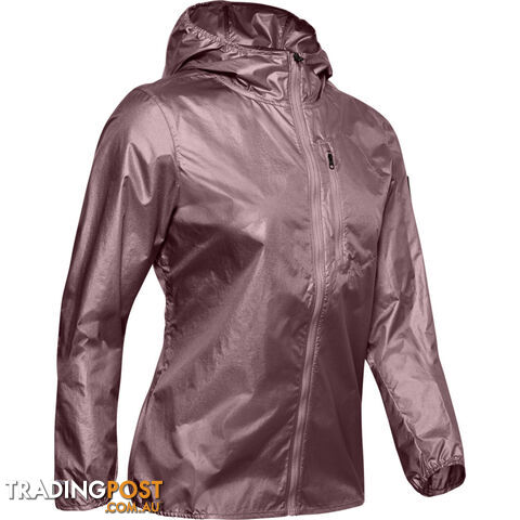 Under Armour OD Impasse Wind Womens Running Jacket - Pink - MD - 1350955-662-MD