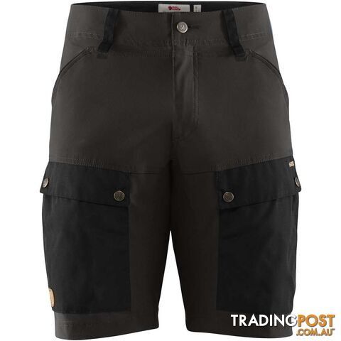 Fjallraven Keb Mens Shorts - Black-Stone Grey - CF80809