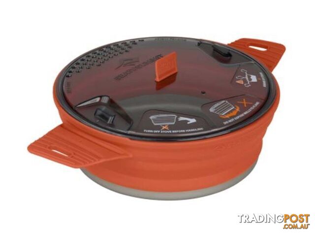 Sea To Summit X-Pot Collapsible Pot/Bowl - 1.4 Litre - Rust - AXPOT1.4RU