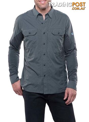 KUHL Airspeed Mens Long Sleeve Shirt- Carbon - XL - KUH00026-Carbon-XL